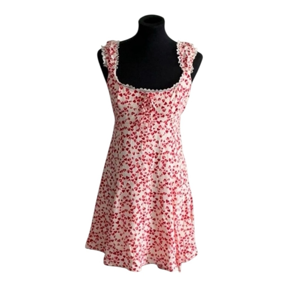 Floral Red Dress